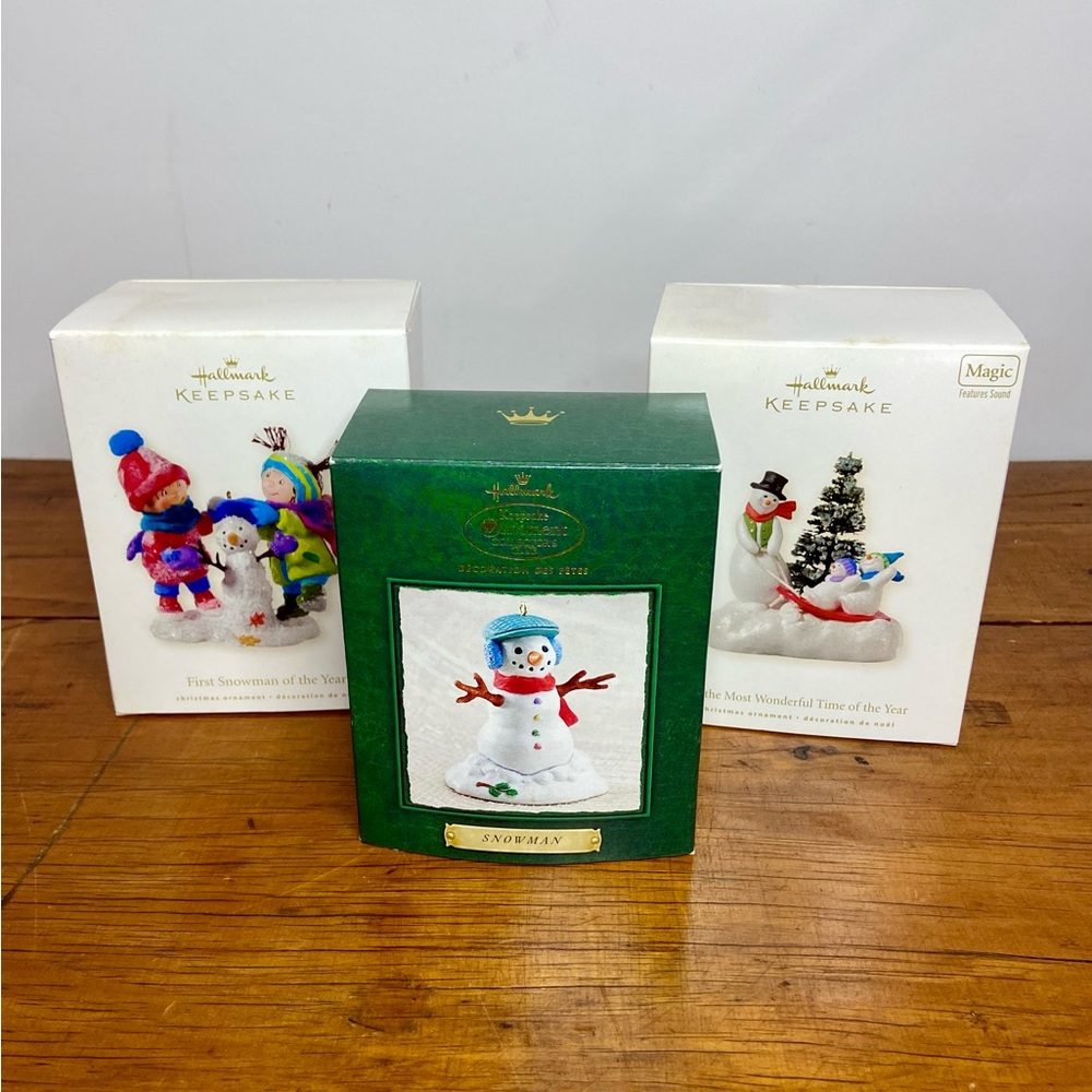 Lot of 3 Hallmark Keepsake Ornaments